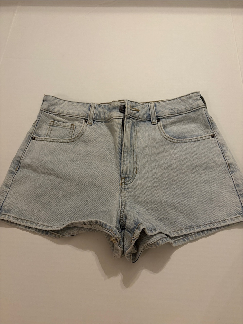 PacSun Light Blue High-Rise Denim Shorts